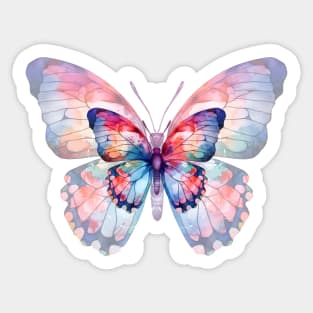 Enchanting Butterfly Watercolor Art Print Sticker